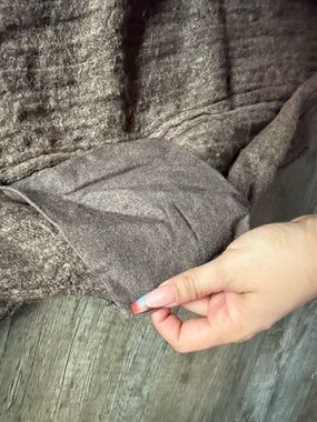 Express Brown Faux Shearling Sweater